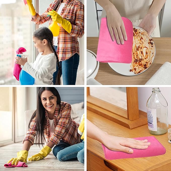 Extra Large Microfiber Cleaning Cloth 30 x 20 Inch Reusable Thick Cleaning