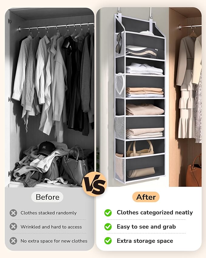 ULG 1 Pack Small Over Door Organizer