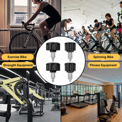 Frdhee 4Pcs Pop Pull Pin Knob M16, Adjustment Fitness Pop Pull Pin Knob for Fitness Equipment, Exercise Bike Pin Knob Replacement Parts for Fitness Equipment Exercise Machines