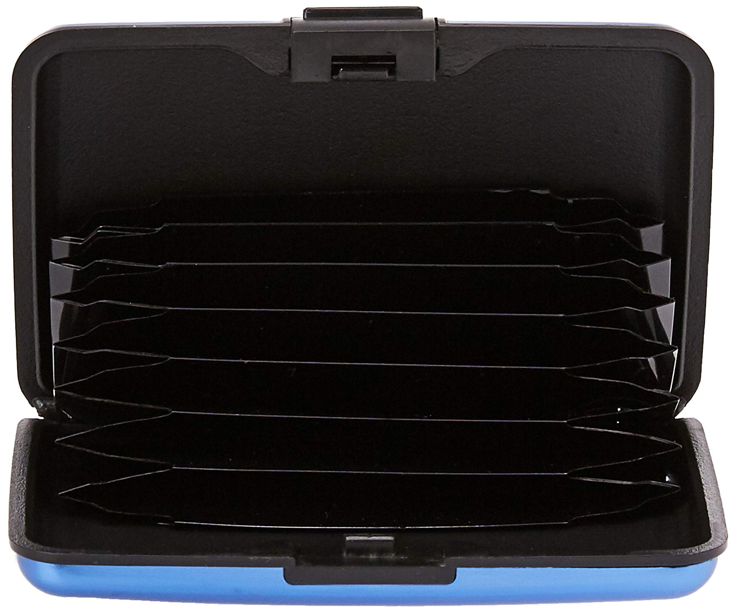 Columbia Men?s Metal Hard Case RFID Credit Card Holder Wallet, Blue,One Size