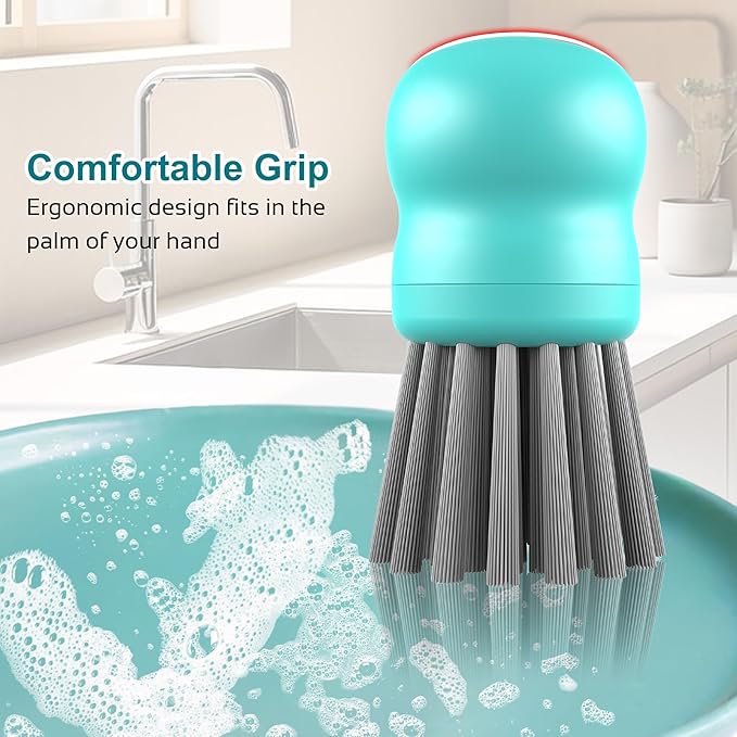 Mini Dish Brush for Cleaning Chicken Shredder, Palm Brush Dish Scrubber