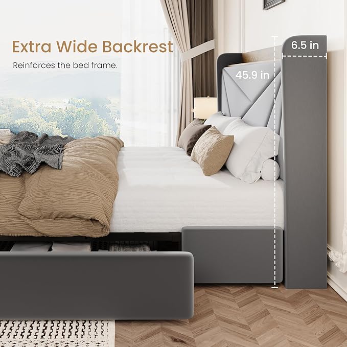 SHA CERLIN Queen Bed Frame