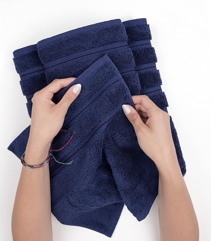 American Soft Linen Luxury 4 Piece Bath Towel Set, 600 GSM 100% Cotton Turkish