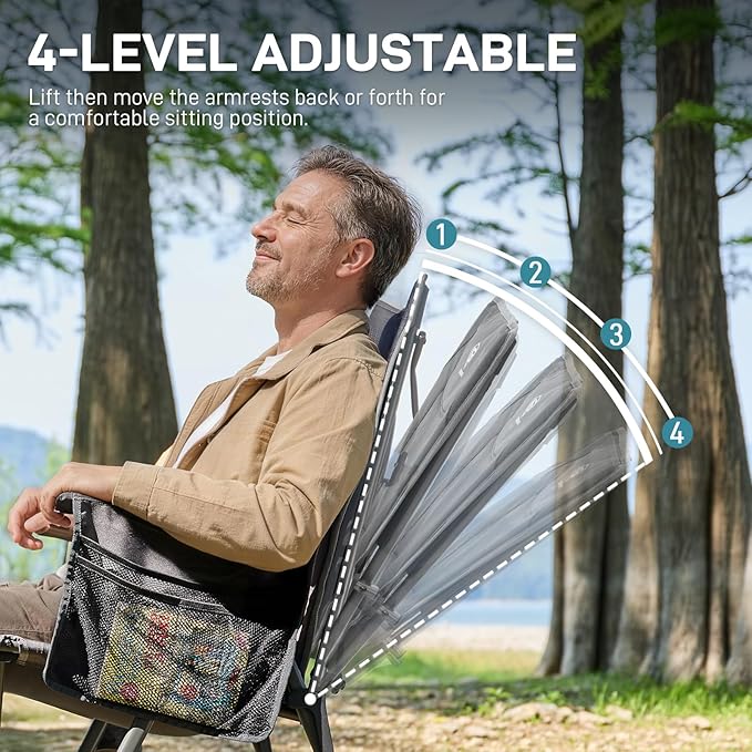 EVER ADVANCED Reclining Camping Chairs