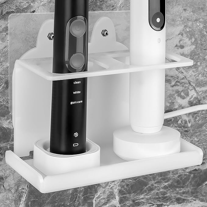 Electric Toothbrush Holder Wall Mounted, Electric Toothbrush Cord Organizer