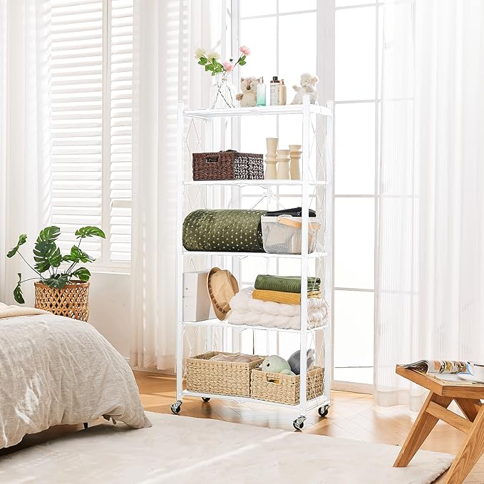 BRIAN & DANY 5-Tier Foldable Storage Shelves