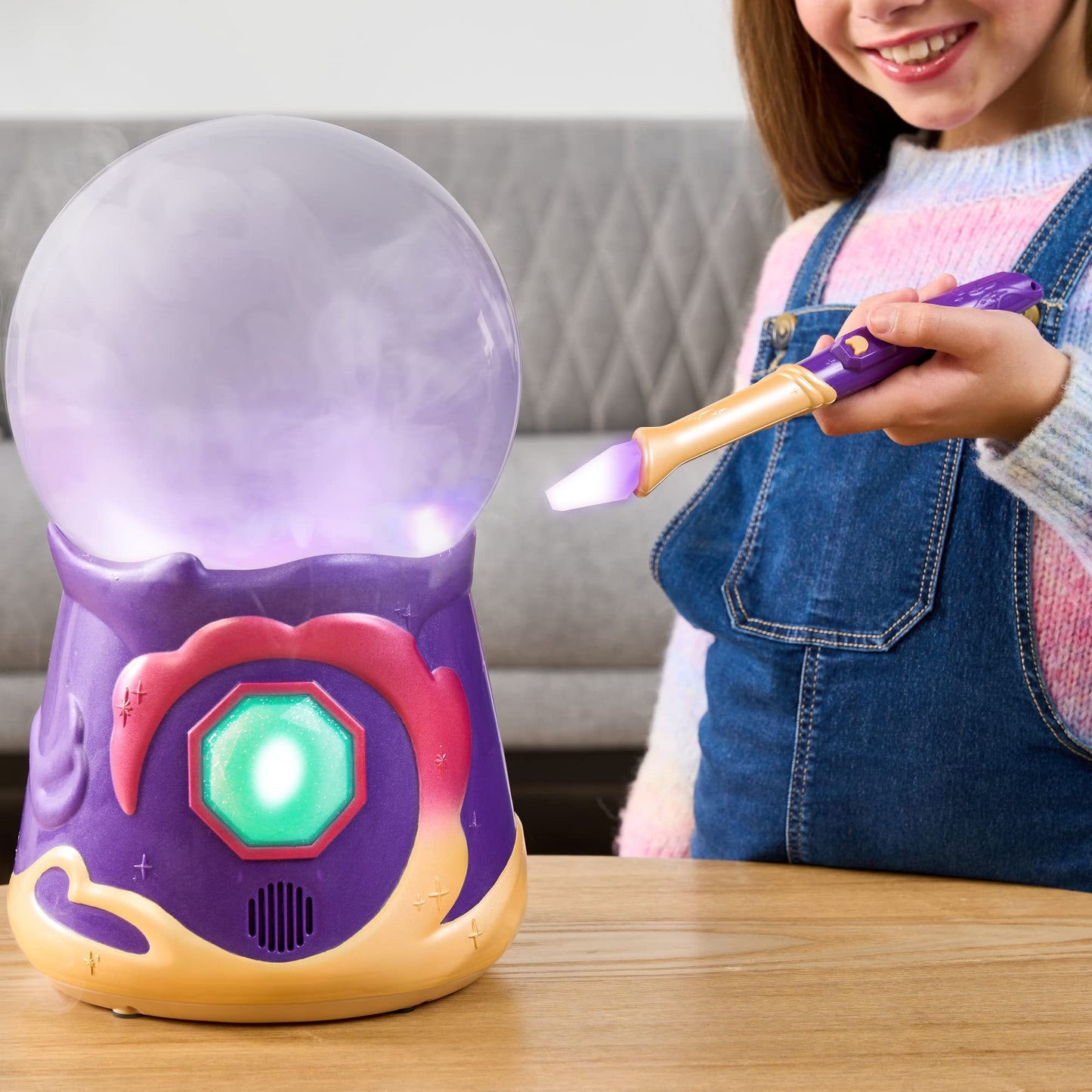 Magic Mixies Magical Misting Crystal Ball With Interactive 8 Inch Pink Plush Toy Ages 5+ And 80+ Sounds And Reactions.