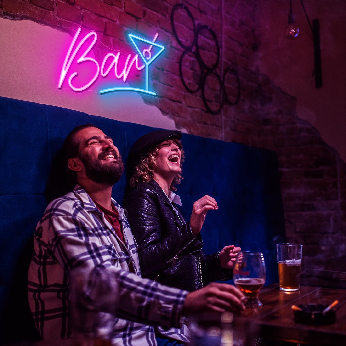 Kavaas Bar Neon Sign for Home Bar, LED Bar Sign for Man Cave Pub Cocktails Party - Best Gifts for Husband, Father, Birthday, Christmas