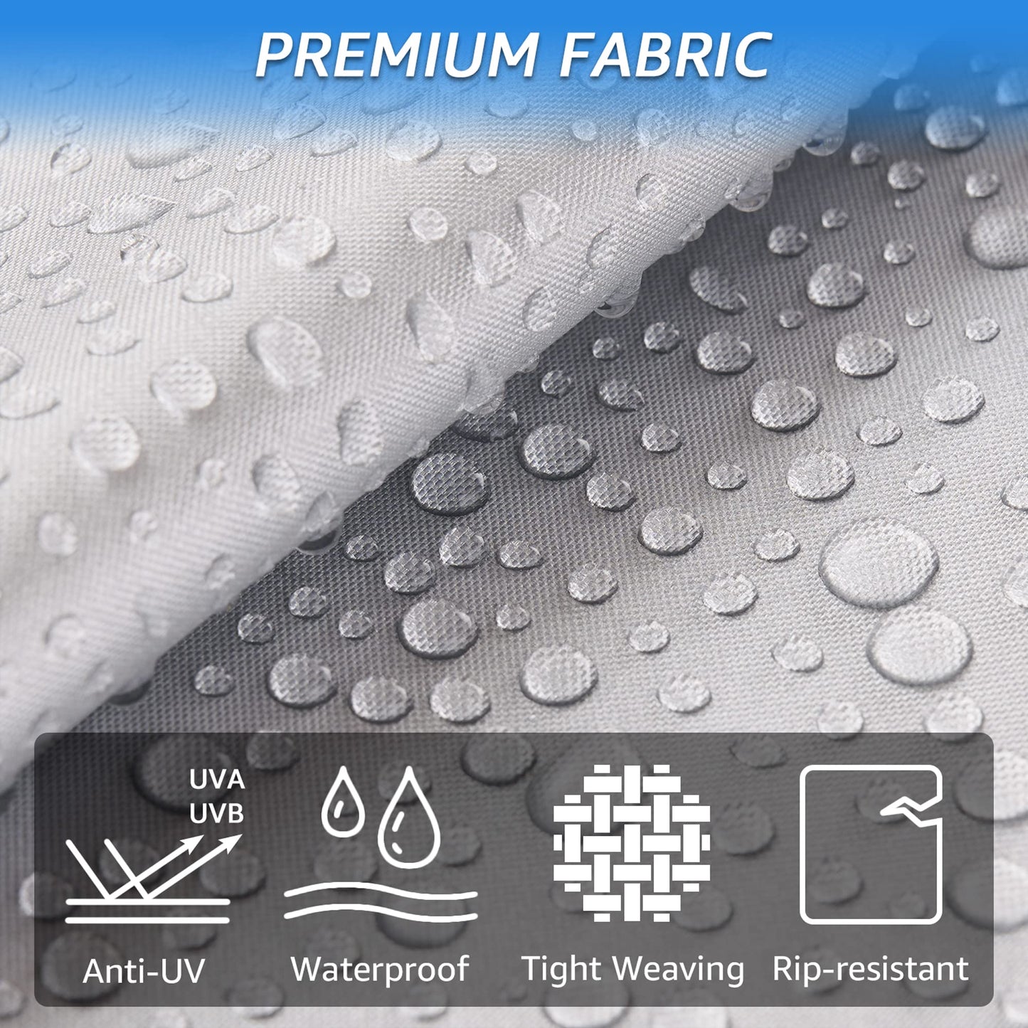 SELIMON 300D Top Class A RV Cover with Waterproof PU Coating Rip-Resistent & Anti-UV Winter Camper Cover Fits 40.1' to 43' Motorhome