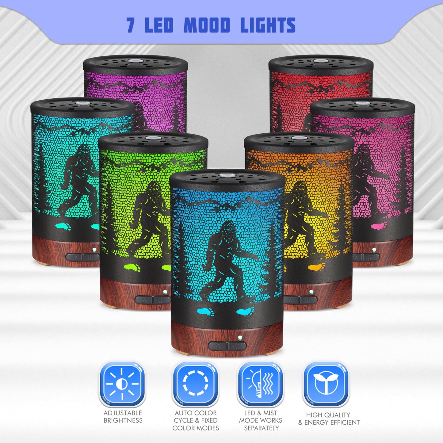 Essential Oils Diffuser,Aromatherapy Diffuser,Birthday for Women Mom Grandma,Metal Cool Mist Humidifier with 7 Colors Lights Waterless Auto Off Air Diffusers (Dragonfly)