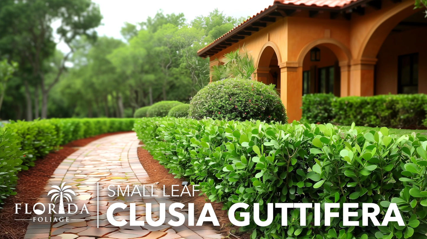 Clusia Guttifera Small Leaf | 20 Live Plants | Clusia guttifera | Privacy Hedge Plants | Evergreen Shrub for Tropical Landscaping