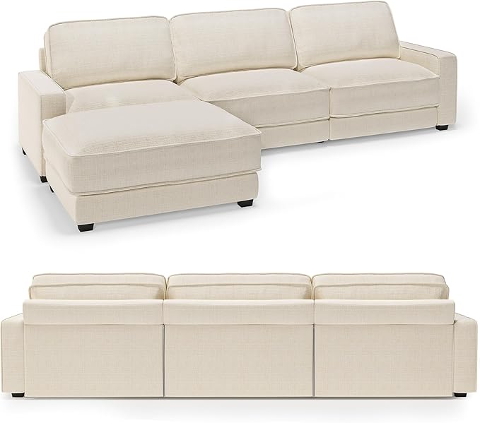 Vipbear 120" Oversized Modular Sectional Sofa, L Shaped Couch Set