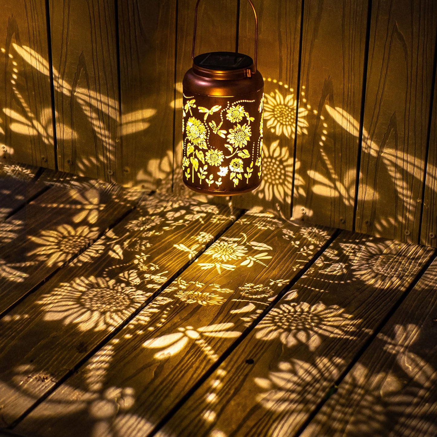 2pack Solar Lanterns Lights Outdoor Hanging Lantern Waterproof Metal LED Dragonfly Spring Decor Mothers Day Gifts for Women Men Mom Grandma Solar Light for Garden,Yard,Patio, Lawn,Pathway,Landscape