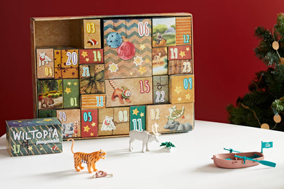 Playmobil Wiltopia 71006 DIY Advent Calendar - Animal Trip Around the World, Includes 23 Animal Toys from Around the World, Sustainable Toy for Children Ages 4+
