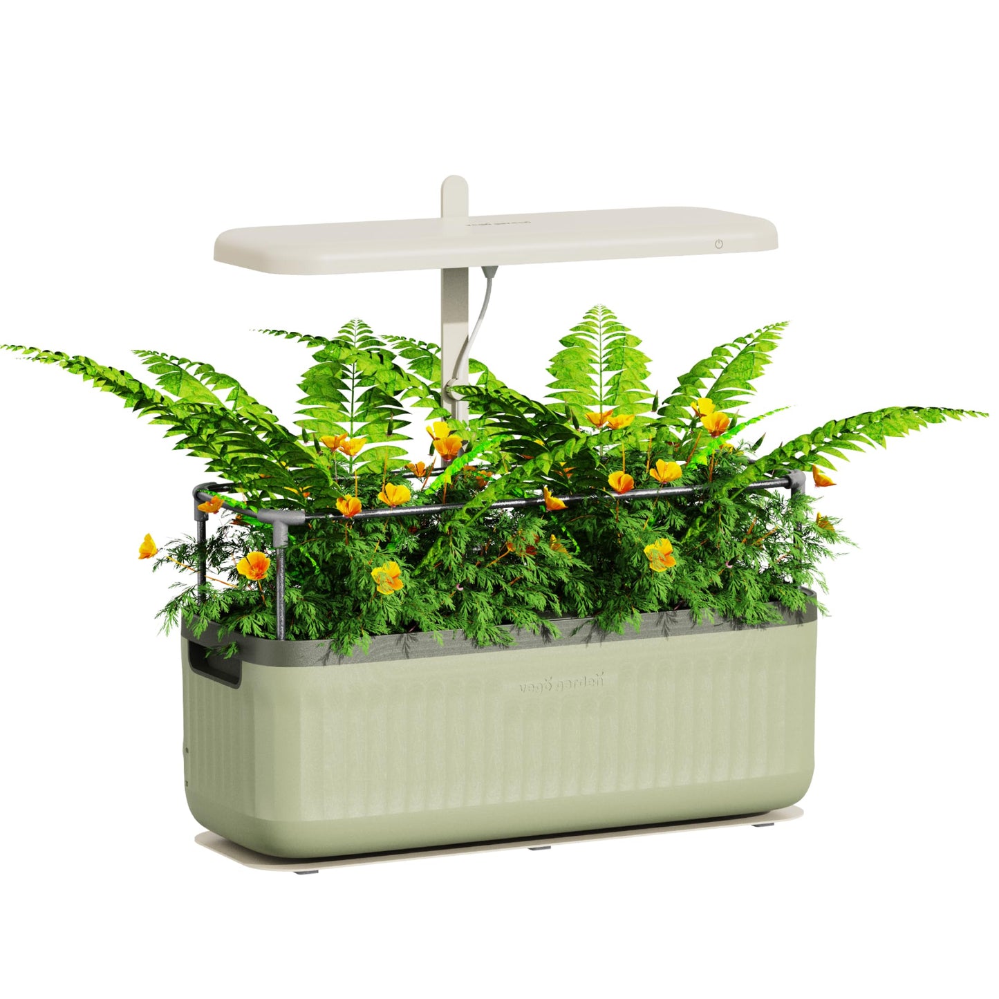 Vego garden Starter Grow Lights Stand for Indoor Plants, Full-Spectrum White Light LED Grow Light with Customized Adjustable Height for Microgreens