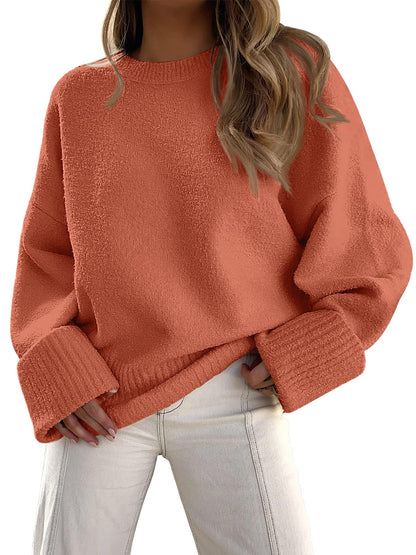 LILLUSORY Women's Oversized Sweaters Fuzzy Chunky Warm Pullover Sweater
