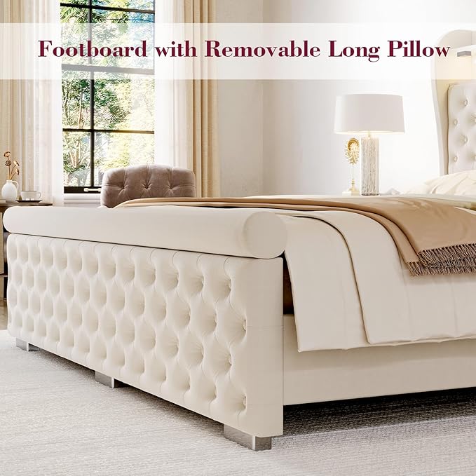 ROCHECASA King Size Bed Frame