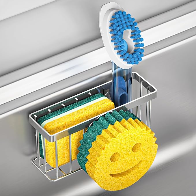 Sponge Holder Smiley Face, Sink Caddy