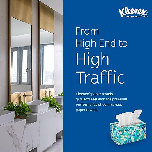 Kleenex Professional Paper Hand Towels, Premium Absorbency Pockets, Pop-Up Box