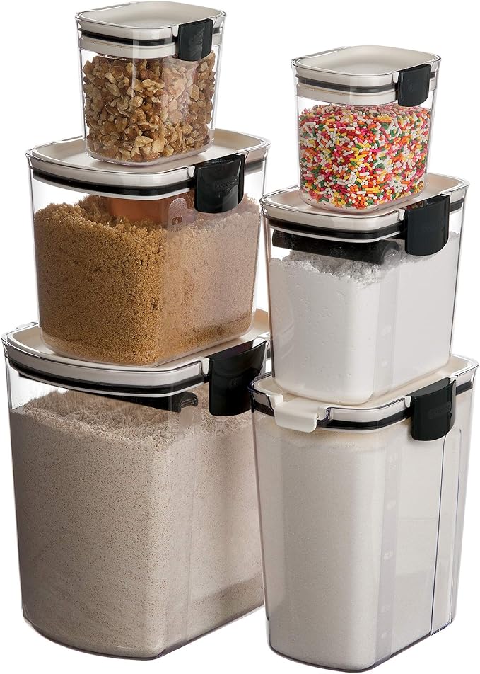 Progressive ProKeeper Baker's Airtight Kitchen Storage Canister Container Set