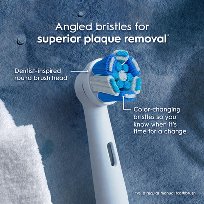 Oral-B iO Series Ultimate Clean Electric Toothbrush Replacement Brush Heads for an Oral-B Electric Toothbrush, 2 count, White