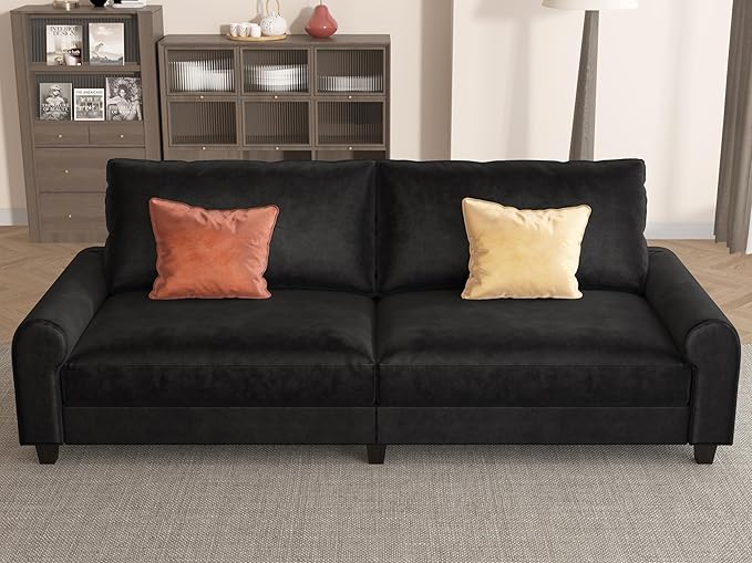 EASE MOOSE 70.6" Velvet Loveseat Sofa, Soft Deep Seat Couches