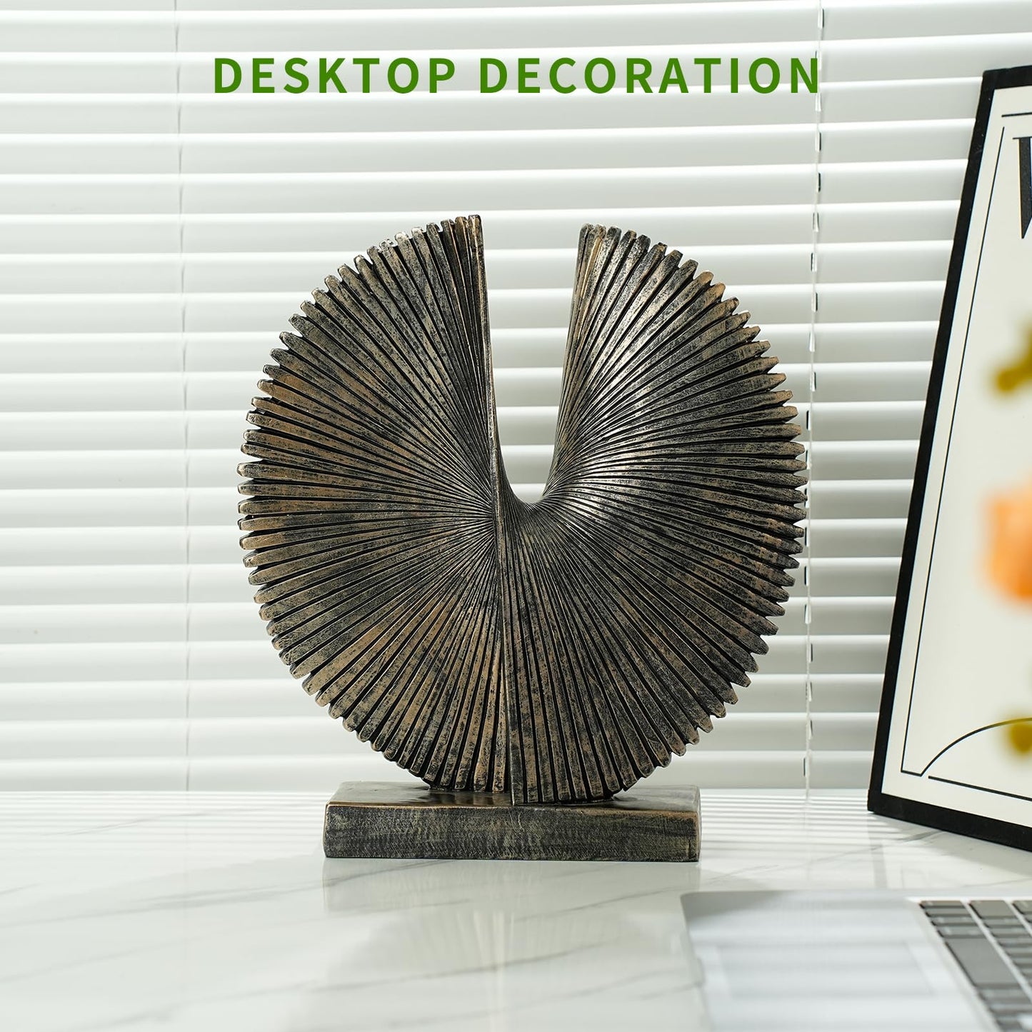 Modern Abstract Round Decorative Sculpture , Dining Living Room Desk Decor,Geometric Home Decor Statues,Shelf Top Decor Aesthetics,making it perfect for placing coffee tables or office shelves
