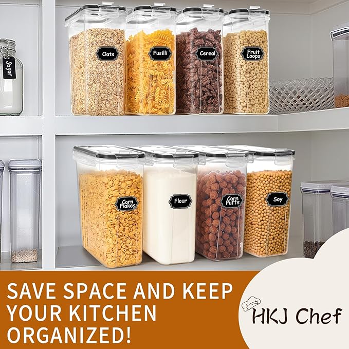 Cereal Containers Storage Set, Cereal Dispensers