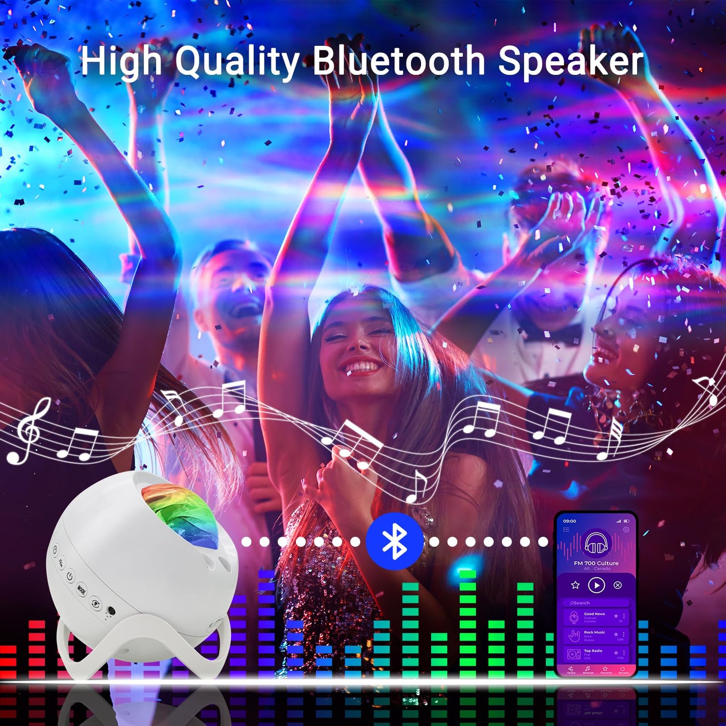 Galaxy Projector,Star Projector with Timer and Remote Control for Adults Bedroom Decoration, Party,Star Night Light