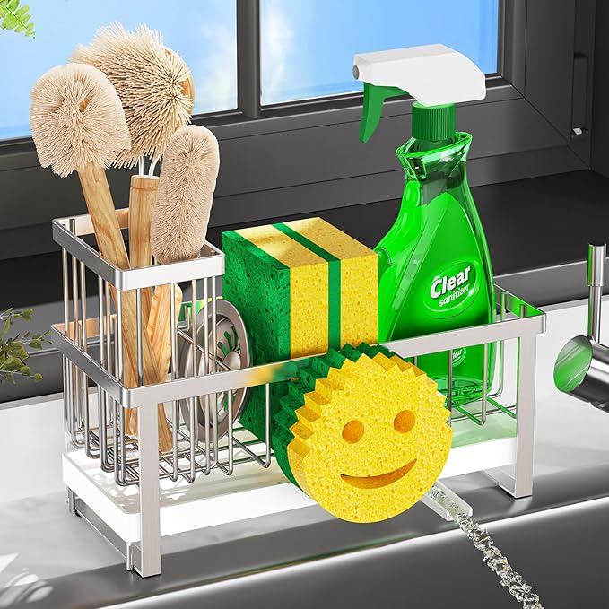 Sponge Holder for Kitchen Sink, Sink Caddy