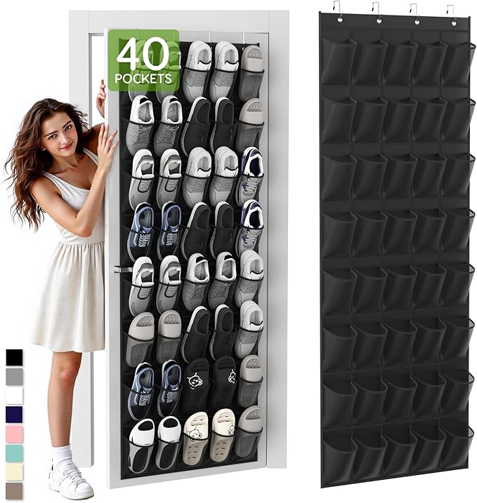 Unjumbly Over the Door Shoe Organizer