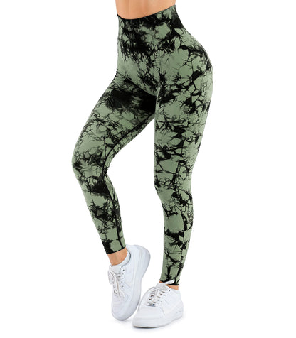 A AGROSTE Women Seamless Workout Leggings with Pockets Scrunch Butt Lifting Gym Leggings High Waisted Yoga Pants