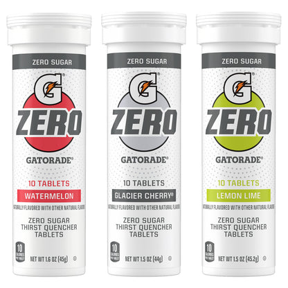 Gatorade Zero Tablets: Zero Sugar, All The Electrolytes, 4 Flavor Variety Pack, 10 Count (Pack of 4)