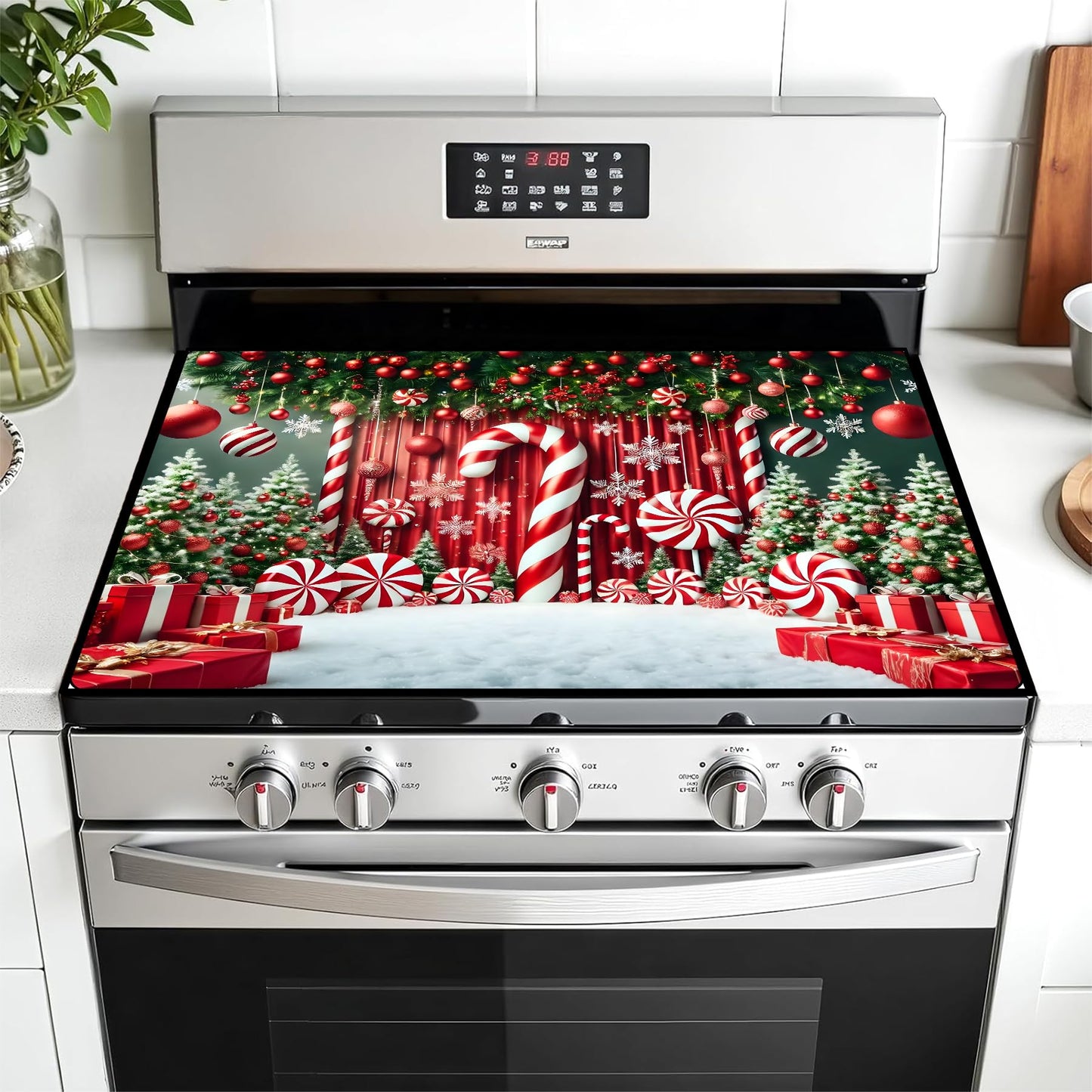 Stove Top Cover for Electric Stove: 28''×20'' Stove Cover Elevate Your Kitchen Reliable Heat Protection,Non-Slip Kitchen Decor (MAI-H2411249)