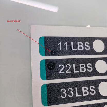 11 lbs to 220lbs/5kg to 100kg Weight Stack Stickers for Gym Machine