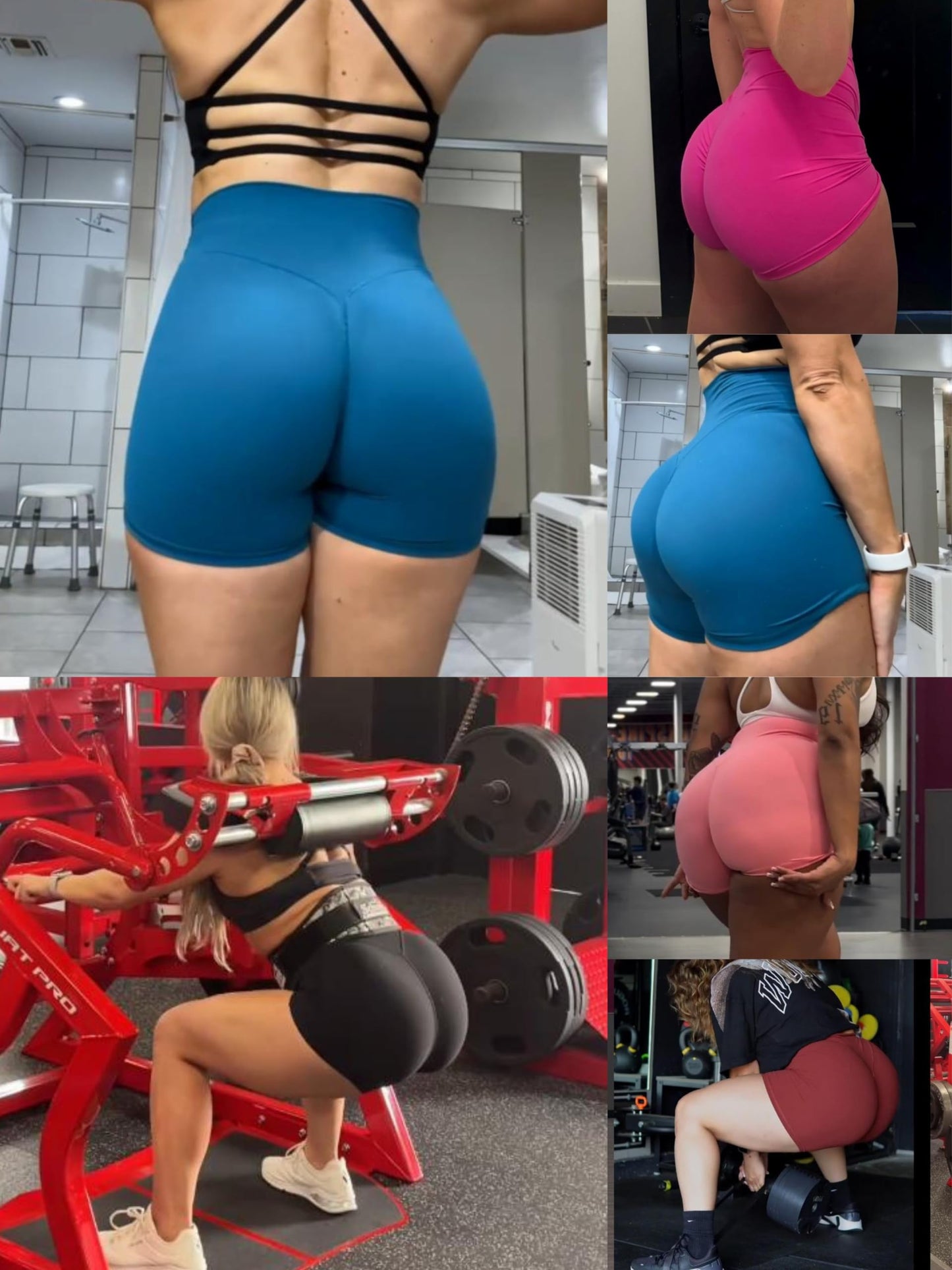 Sunzel 8" / 5" / 3" Biker Shorts for Women with Pockets, High Waisted Yoga Workout Shorts Black Small