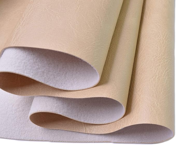 Wento Thick Faux Leather Fabric Soft Skin Grain PU Leather