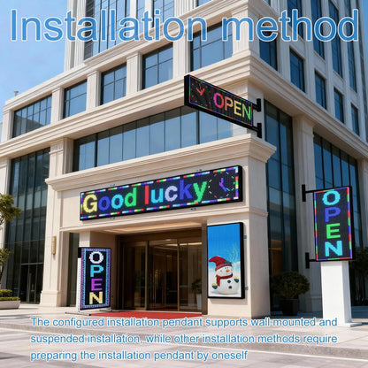 ZONTRONCM Outdoor Programmable Scrolling Waterproof Led Sign P10(26" * 14")