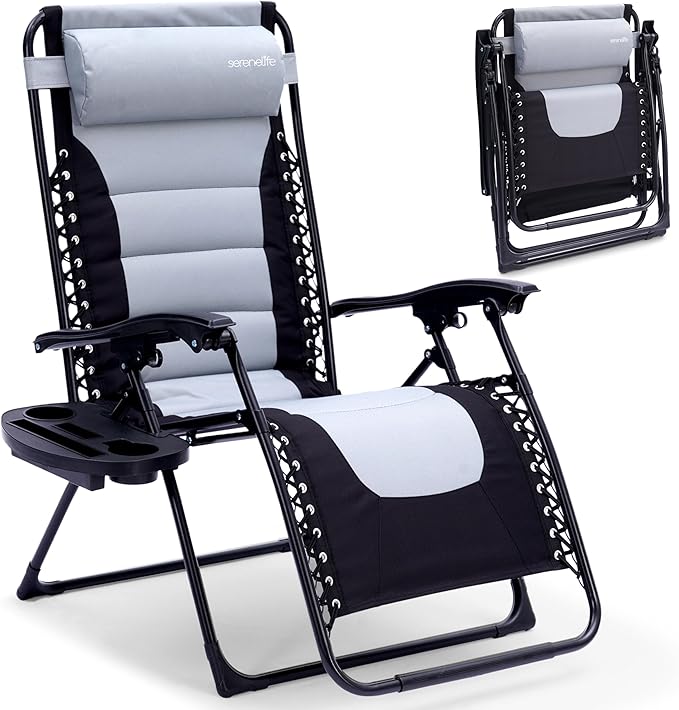 SereneLife Padded Zero Gravity Lounge Chair