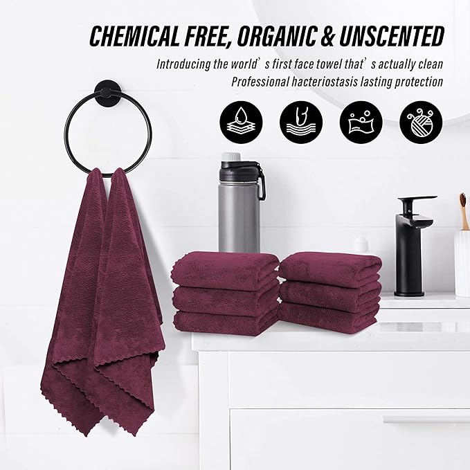 MOONQUEEN 6 Pack Premium Hand Towels
