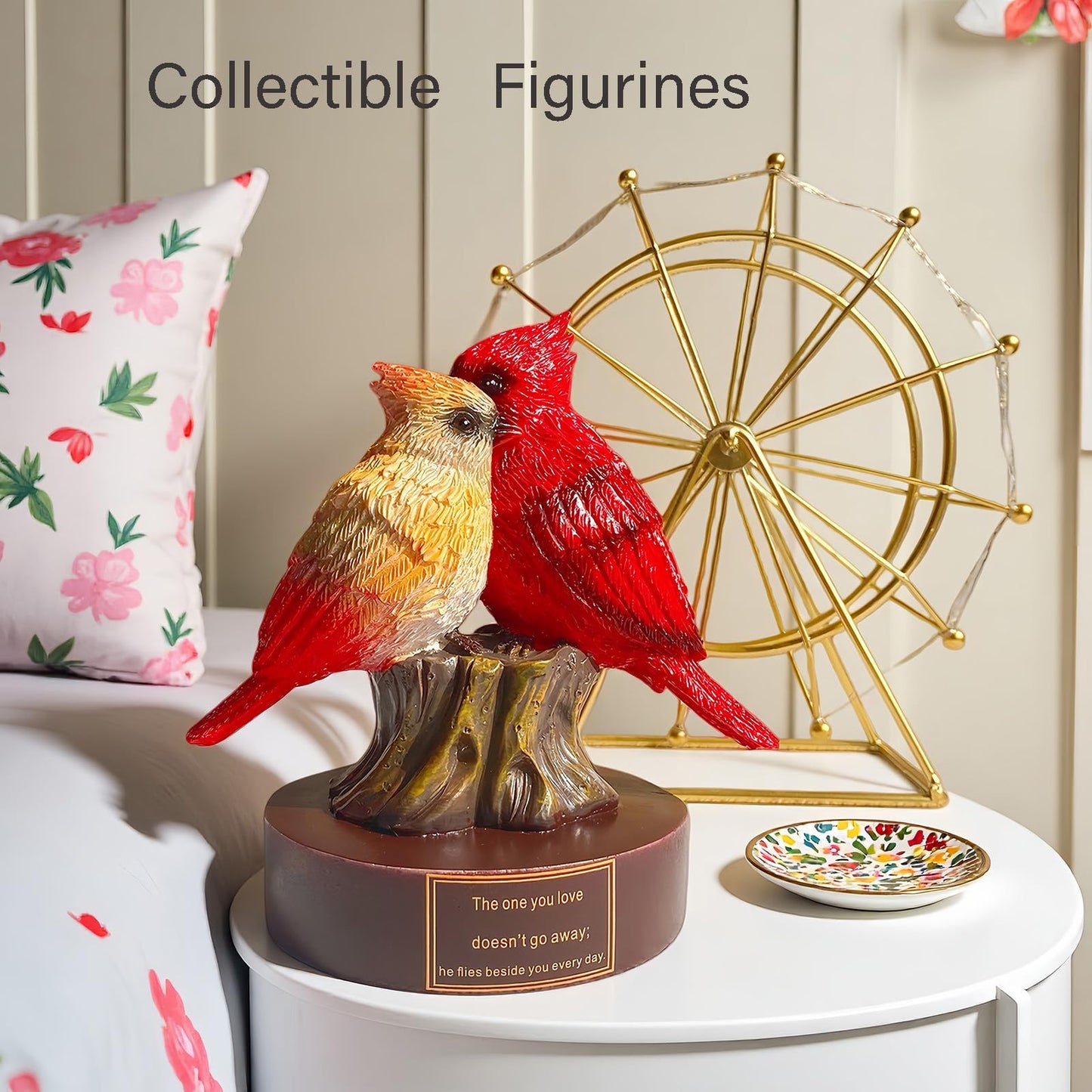 Yumetonia Cardinal Decor,Cardinal Gifts,Bird Collectible Figurines of Resin