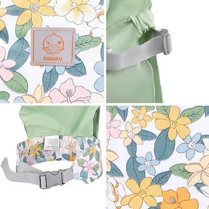 GAGAKU Baby Carrier for Dolls Reborn Baby Doll Carrier Kids Toy Play Baby Carrier for Stuffed Animals Babydoll Accessories for Toddlers - Green - Flowers Plumeria