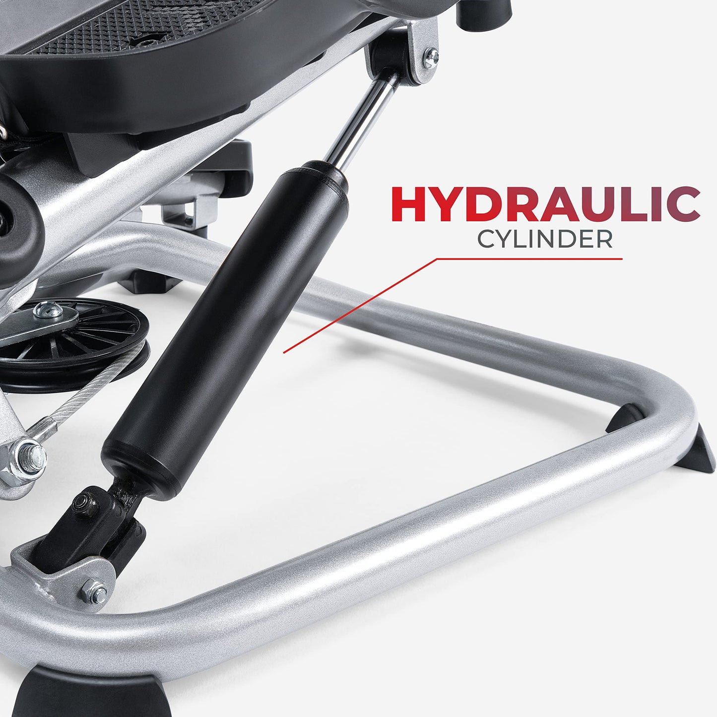 Sunny Health & Fitness Twist Stepper mini steppers for exercise at home Workout Cardio Machine Equipment Gym Stair Master Climber Thigh Space Squat Advanced Twisted Resistance Bands - SF-S0979