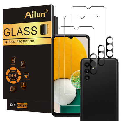 Ailun Screen Protector for Galaxy S22+/S22 Plus 5G 6.6 Inch Display 3Pack + 3Pack Camera Lens Tempered Glass Fingerprint Unlock 0.25mm Clear Anti-Scratch Case Friendly [Not For S22 Ultra]