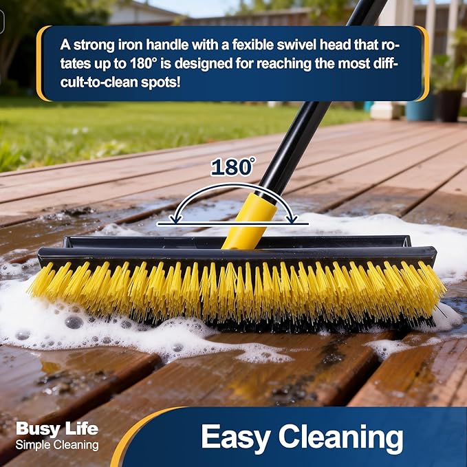 Yocada Double-Sided Floor Scrub Brush Triangle Brush Corner Crevice Cleaning