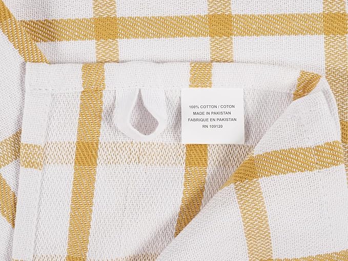 KAF Home Premium Kitchen Towels, Large 100% Cotton, Flat & Terry Absorbent Dish