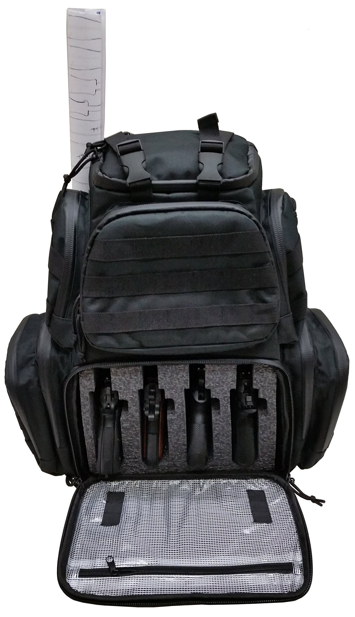 Case Club Tactical Pre-Cut 4-Pistol Backpack with Rainfly & Molle Straps (Gen 2)