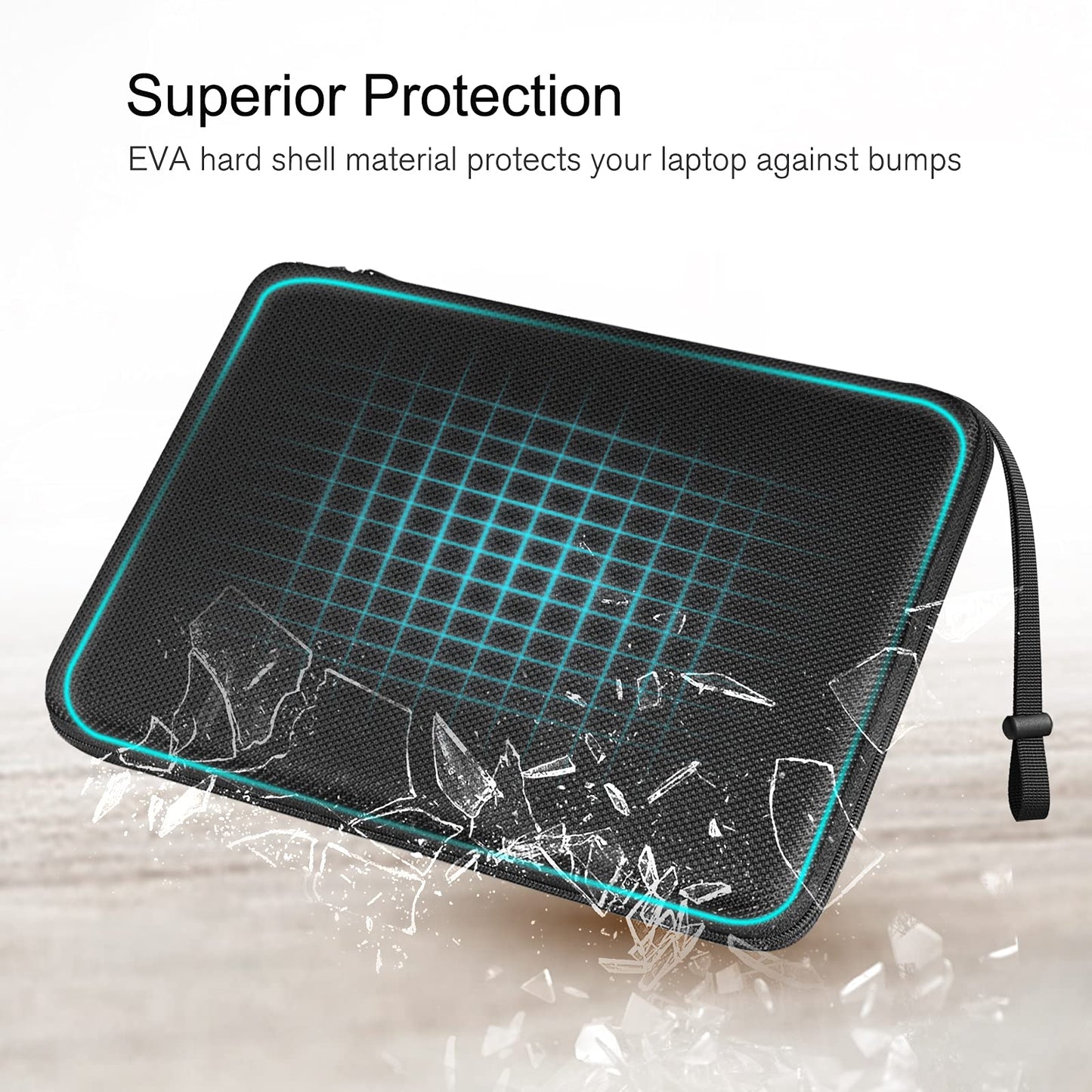 FINPAC Hard Shell Laptop Sleeve Case for 15.3-inch MacBook Air M3/A3114 M2/A2941 2024 2023, 16" MacBook Pro M3/M2/M1 A2991 A2780 A2485 A2141, Shockproof Carrying Cover Bag for 15" Surface Laptop/Book,