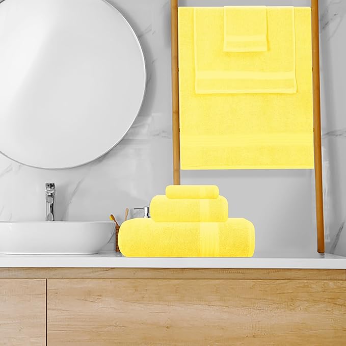 GLAMBURG Ultra Soft 8-Piece Towel Set