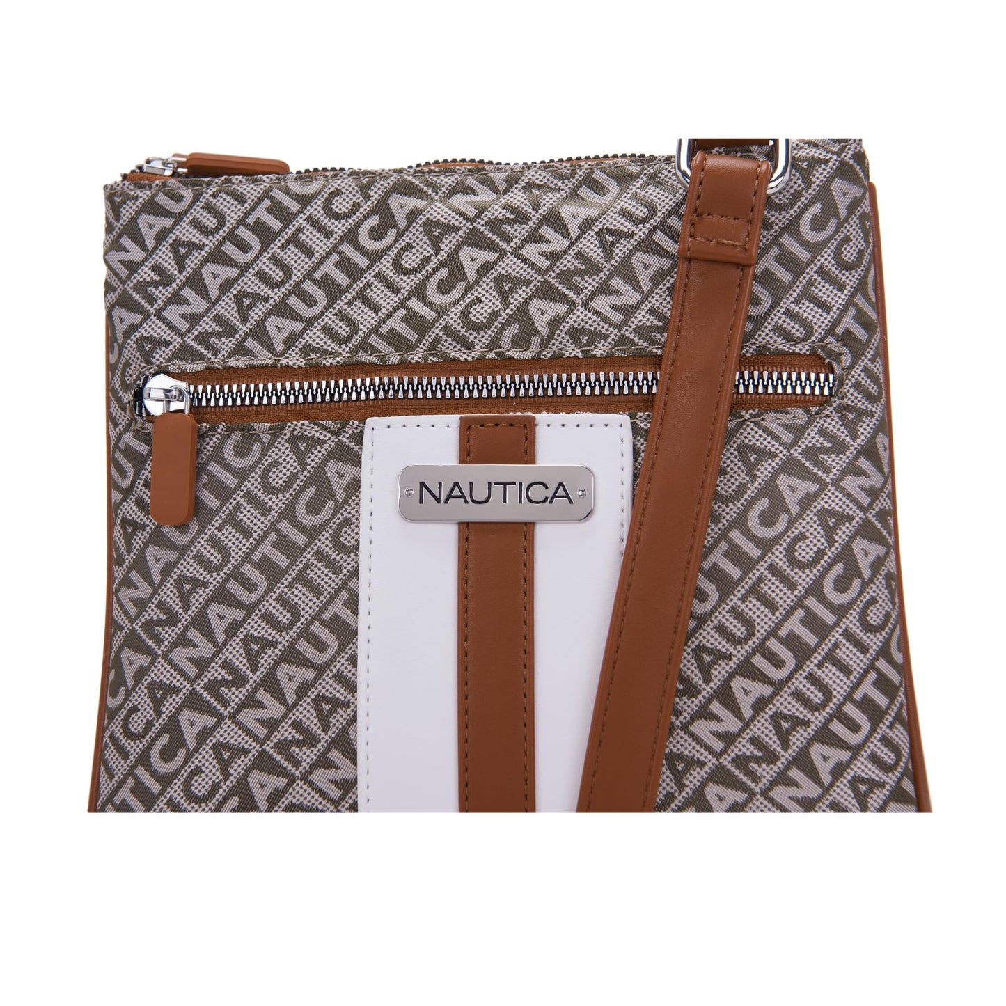 Nautica Lakeside Signature Jaquard North South Crossbody Bag